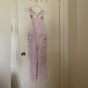 Pink overalls